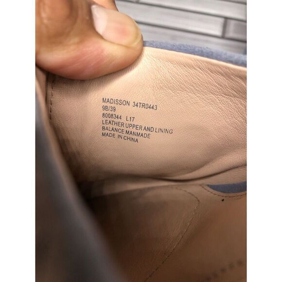 Taryn Rose Madisson Blue Suede Leather Pointed Toe Heels Women Sz 9B US/39EU - Picture 15 of 16